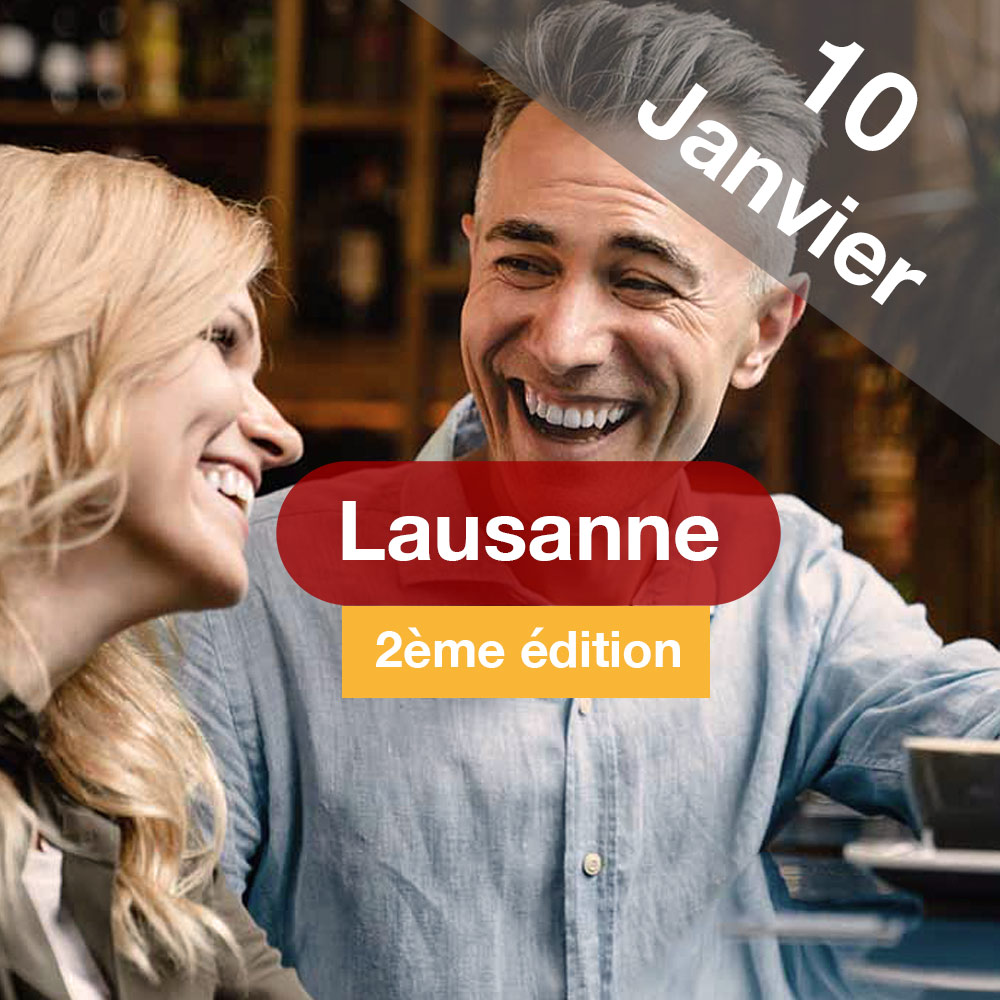 Speed Dating 39-59ans à Lausanne - 10 janvier 2023