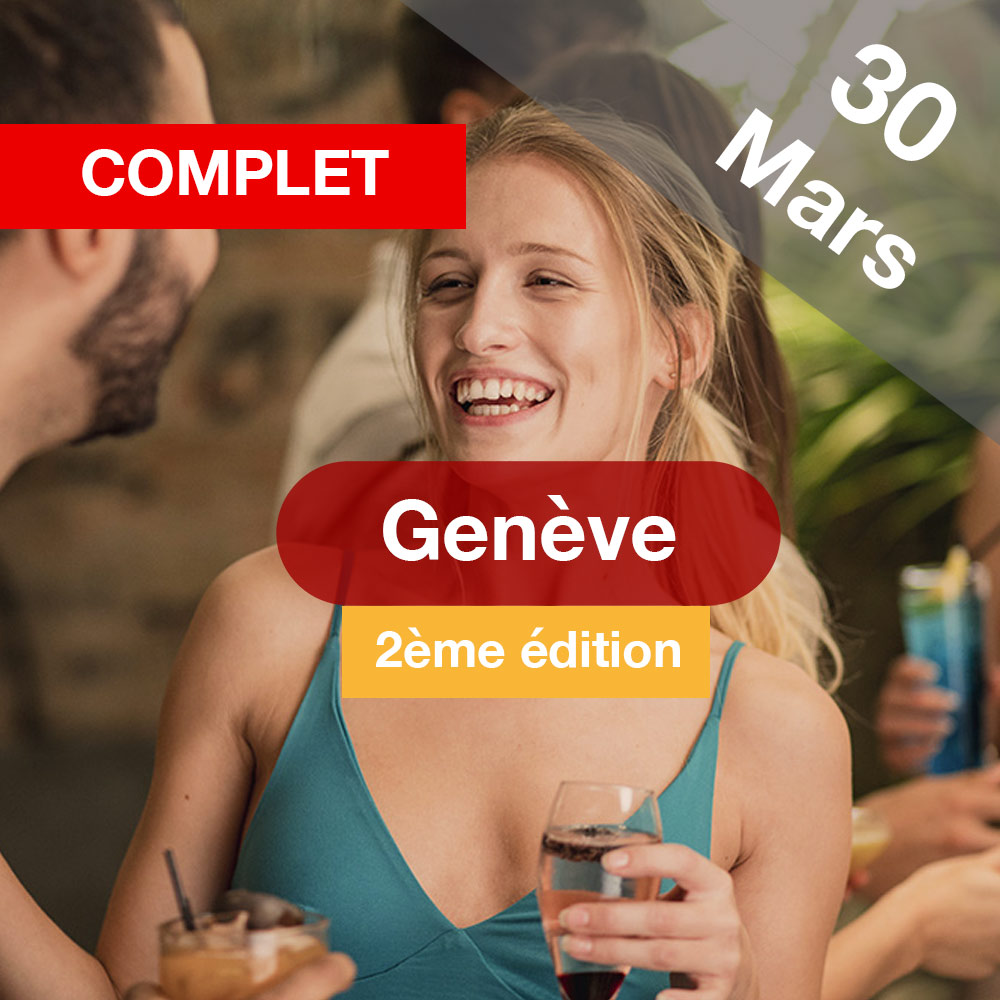 Speed Dating 29-49ans à Genève - 30 mars 2023