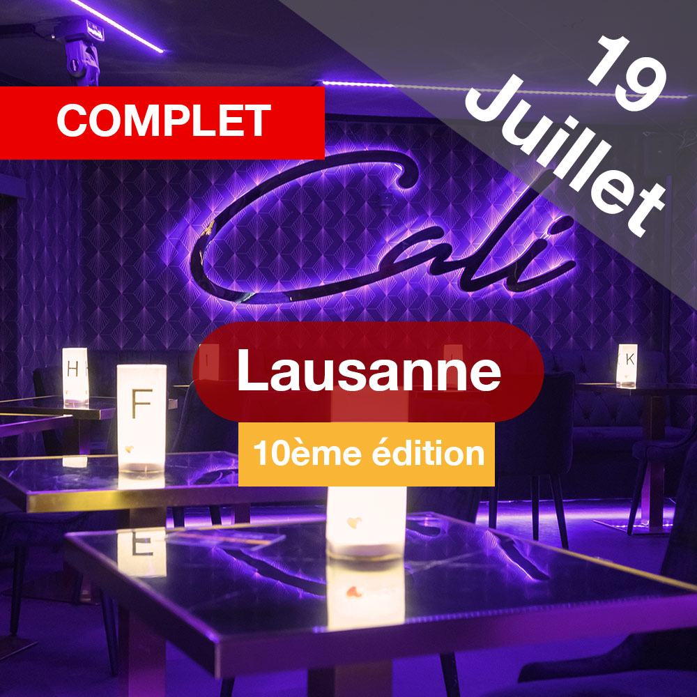 Speed Dating 39-59ans à Lausanne - 19 juillet 2023
