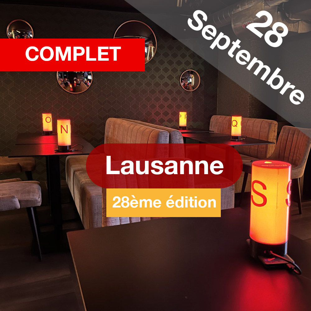 Speed Dating 25-45ans à Lausanne - 28 Septembre 2023