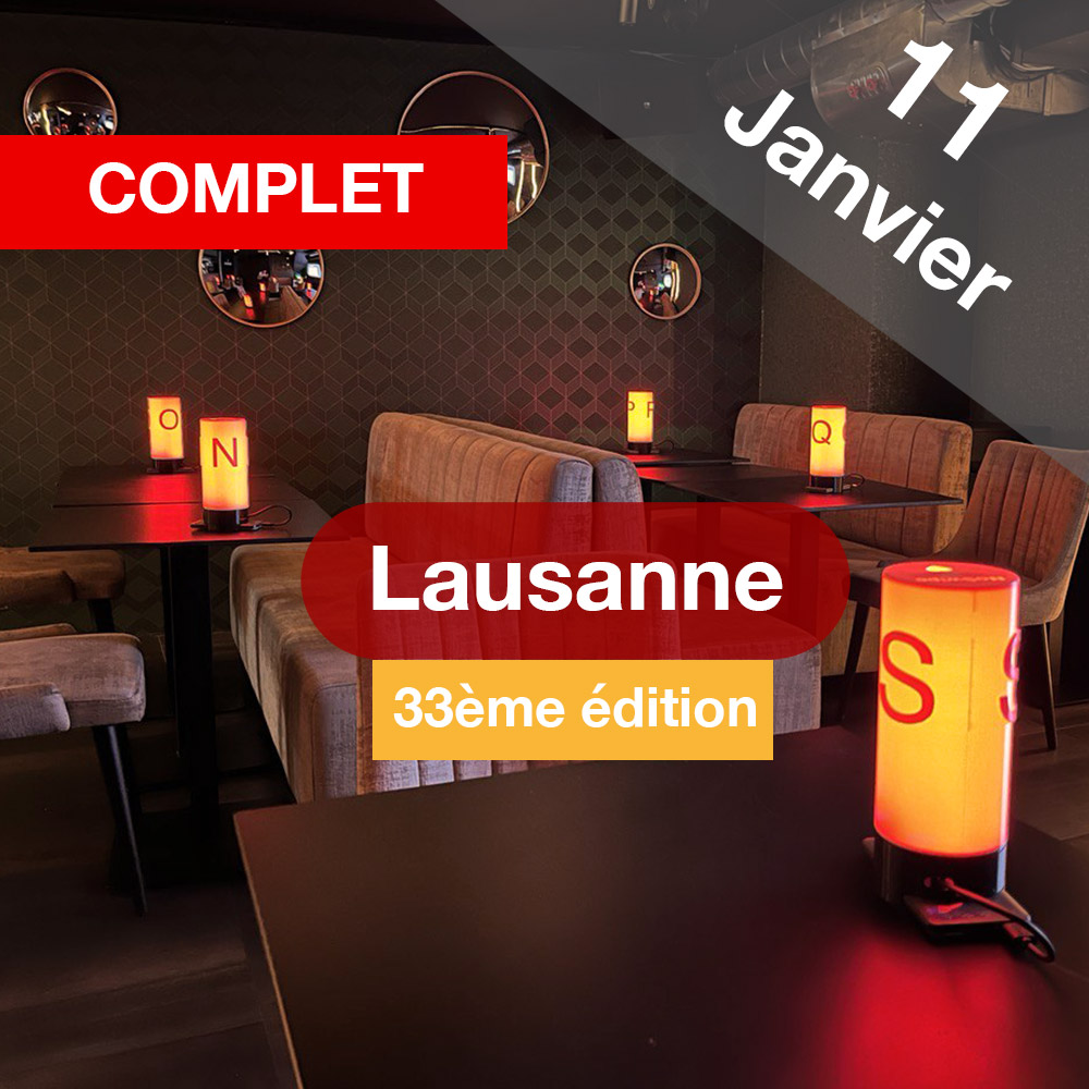 Speed Dating 25-45ans à Lausanne - 11 Janvier 2024