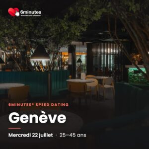 Speed Dating 27-47ans à Genève - 11 Janvier 2026